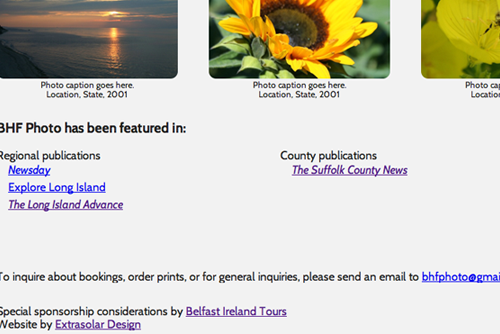 Web design: BHF Photo