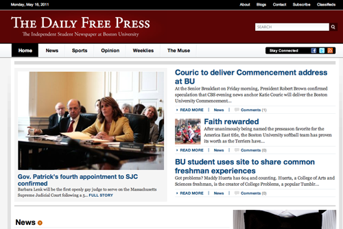 Web design: Tufts University School of Medicine